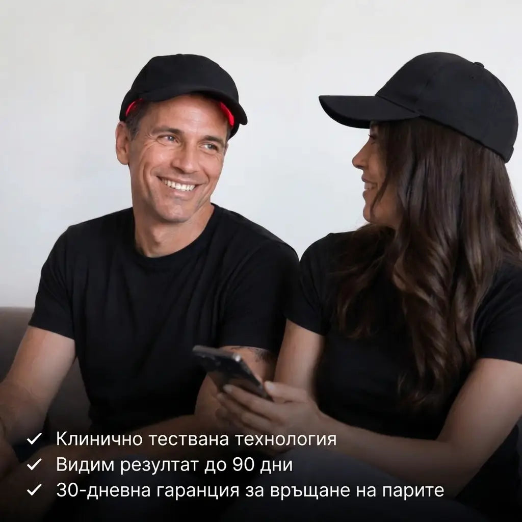 LED шапка против косопад